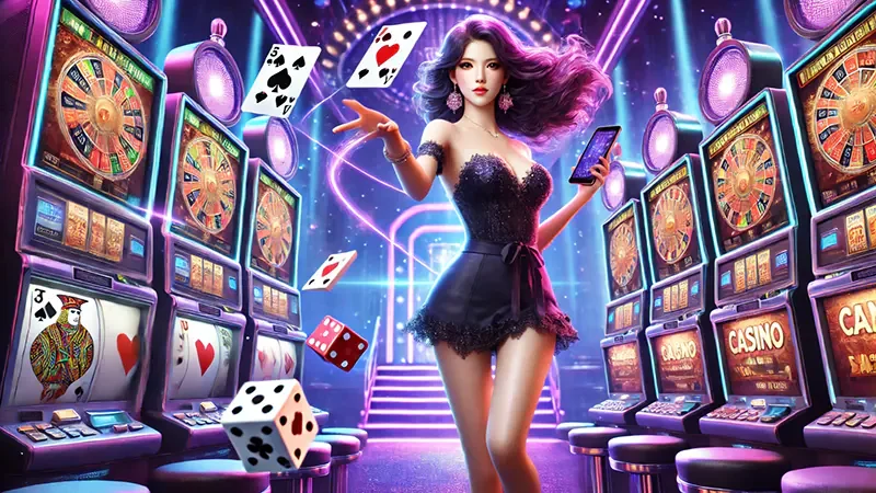ภาพประกอบบรรยากาศการเลือกเกมสล็อตใน bng55